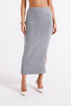 Brittany Knit Midi Skirt - Taupe