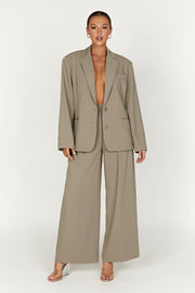 Jemima Straight Leg Pants - Olive