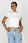 Jeanie Longline T-Shirt - White