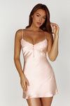 Vesta Lace Satin Dress - Ivory