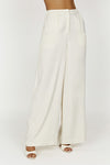 Nour Satin Wide Leg Pant - Apricot
