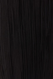 Elsie Plisse Maxi Skirt - Black