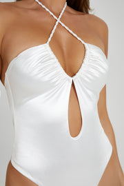 Juliana Braided Strap One Piece - Ivory