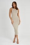 Jill Sleeveless Tank Midi Dress - Coco
