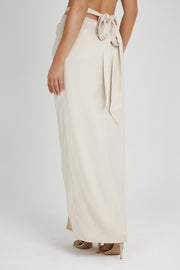 Jennifer Twist Maxi Skirt - Ivory