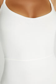 Brinley Slinky Jersey Jumpsuit - White