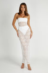 Sasha Strapless Maxi Dress - White