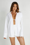 Tasha Oversized Linen Shirt - Natural