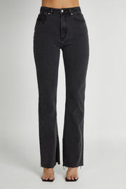 Lauren Straight Leg Jeans - Washed Black
