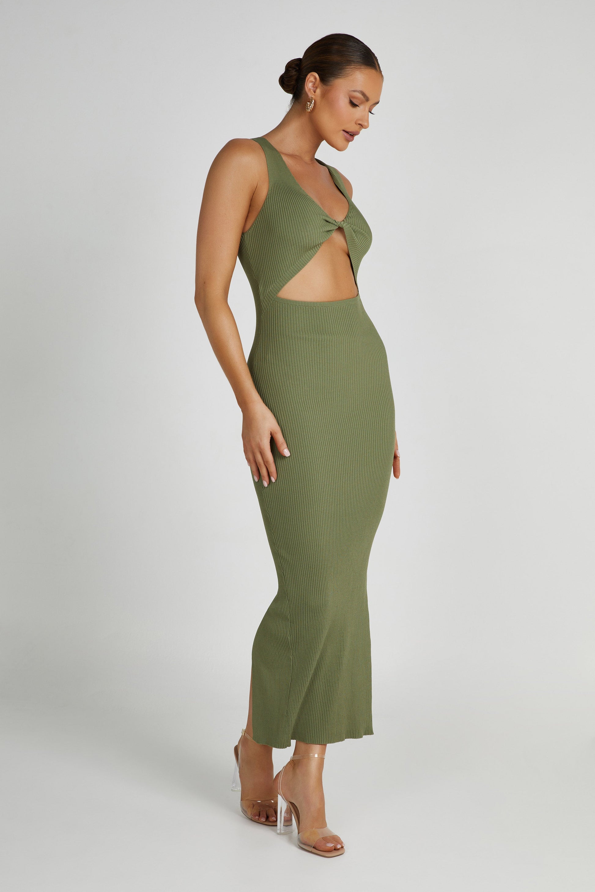 Kaesha Knit Maxi Dress - Olive #3