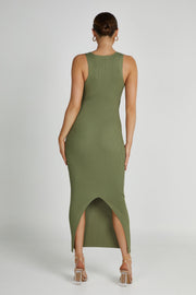 Kaesha Knit Maxi Dress - Olive