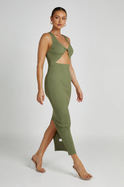 Kaesha Knit Maxi Dress - Olive
