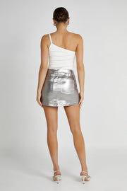 Bethany One Shoulder Top - White