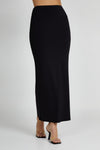 Olympia Recycled Nylon Fishtail Maxi Skirt - White