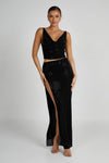 Ellery Square Diamante Maxi Skirt - Berry