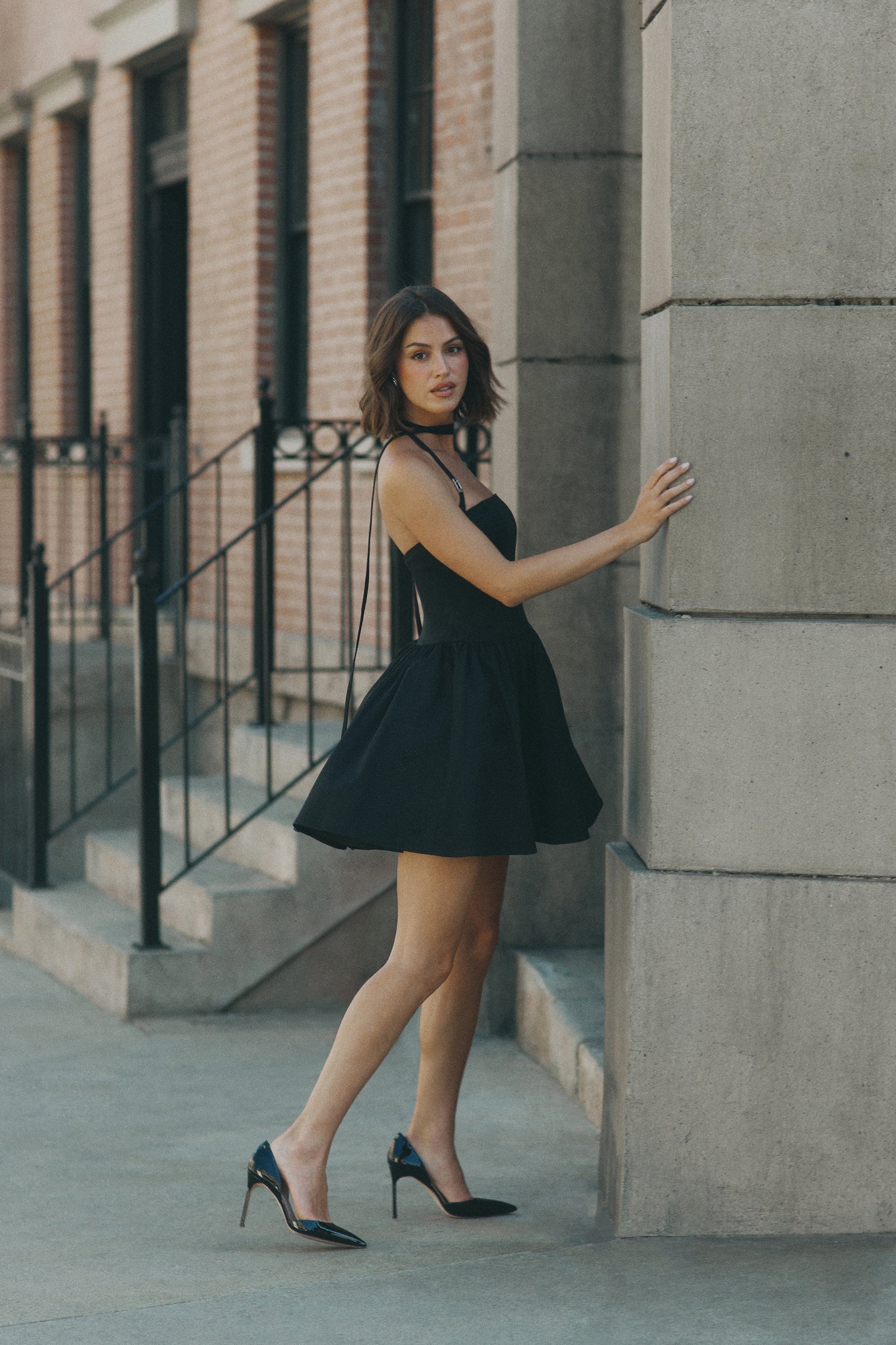 Ruby Halter Mini Dress - Black | MESHKI Ruby Halter Mini Dress - Black | MESHKI
