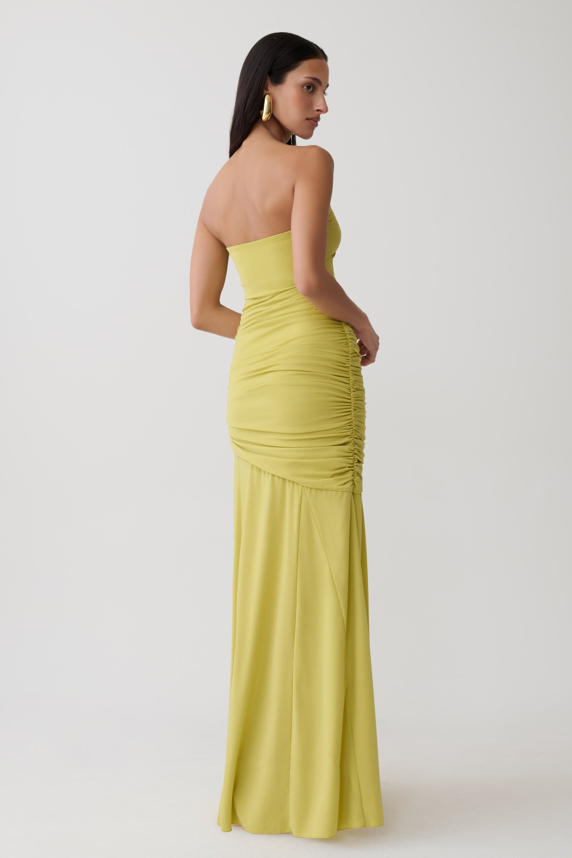 Kaiydo Gathered Centre Wire Maxi Dress - Orchard Moss #4