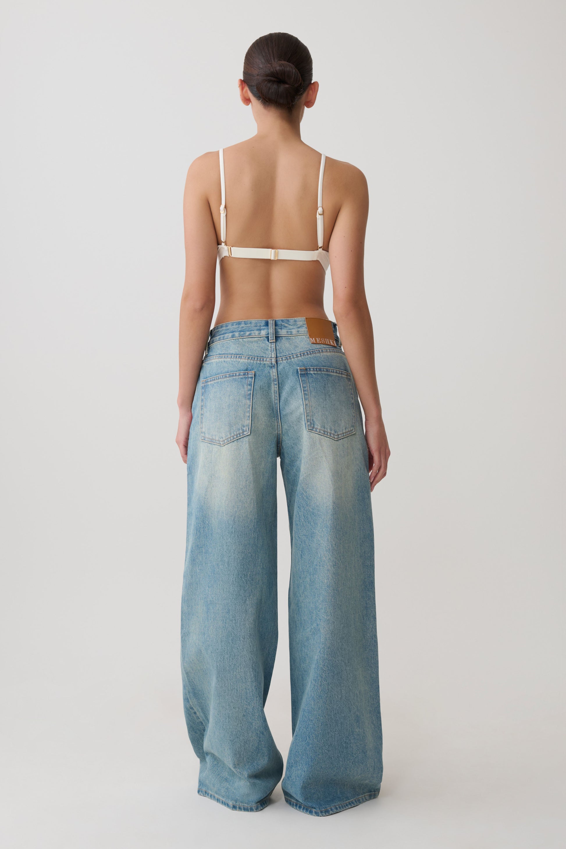 Kels Micro Triangle Bralette - White #7