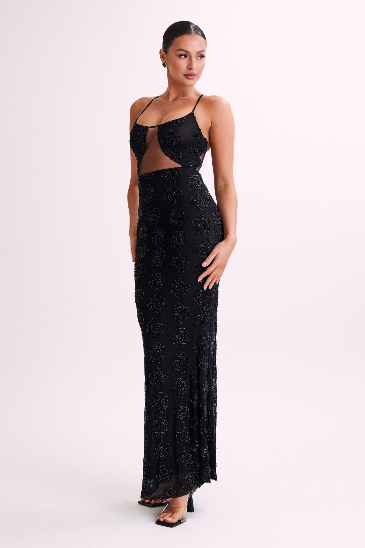 Kathy Rose Beaded Maxi Dress - Black #6