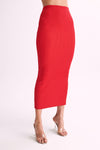 Kaesha Split Maxi Knitted Skirt - Bone