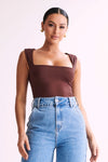 Linley Recycled Nylon Long Line Top - Ice Grey