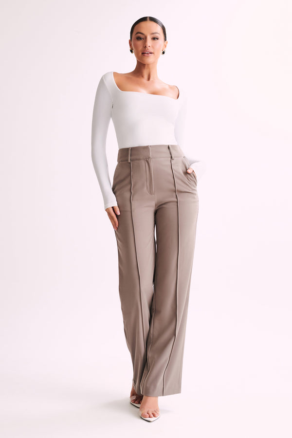 Lisa High Waist Suiting Trousers - Coco