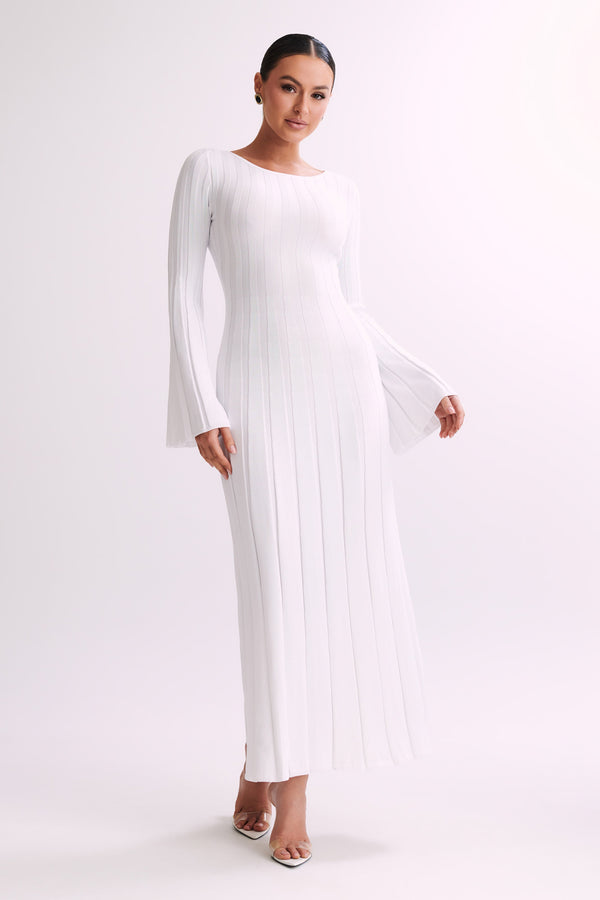 New Style Long Sleeve Rib Fabric Slim Women Dress - China Dress and Women  Dress price