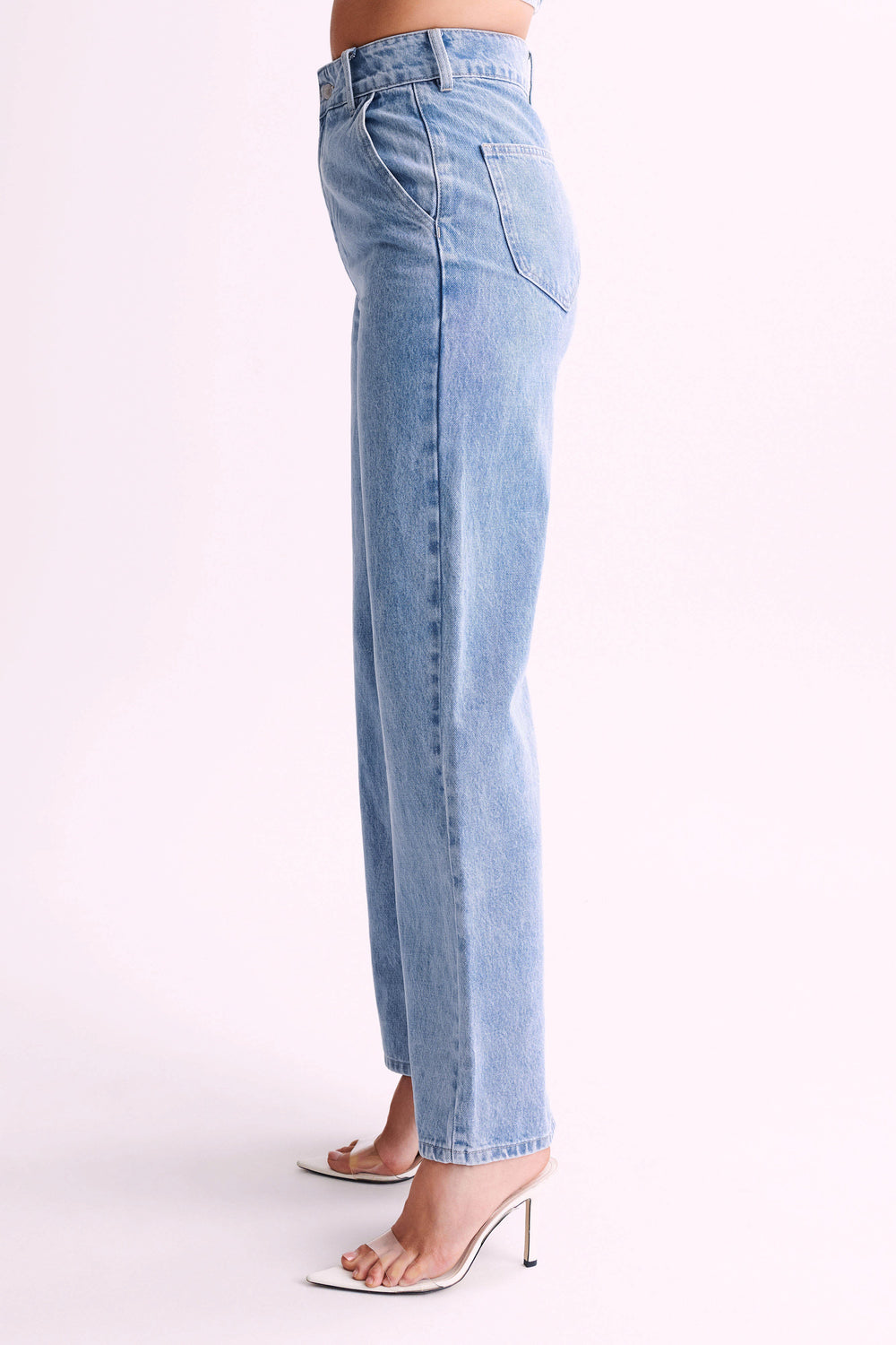 Roxy High Waisted Denim Jean - Mid Blue