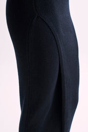 Petra Knit Split Maxi Skirt - Black