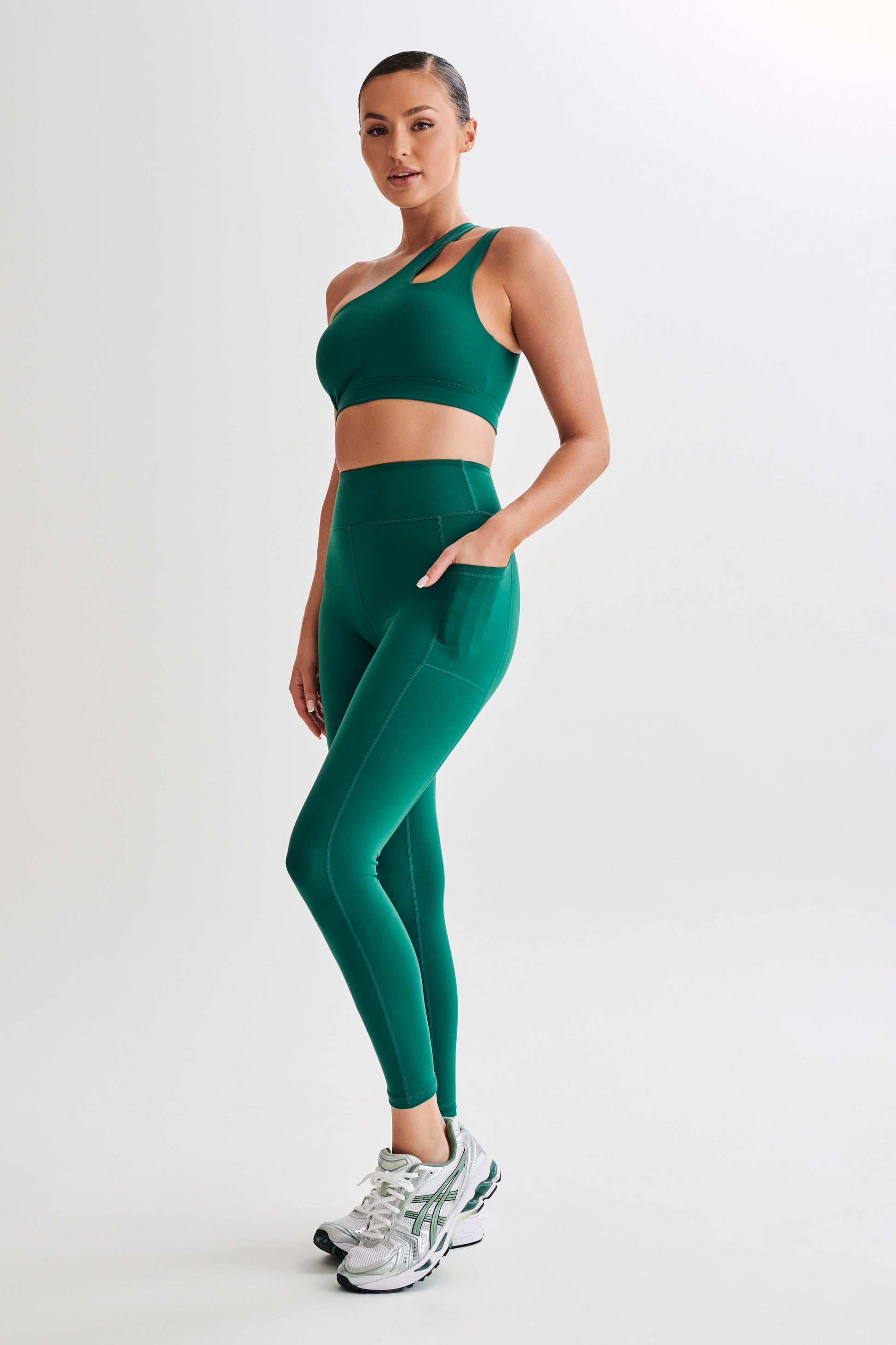 Briar V Back Leggings With Pockets - Green #6