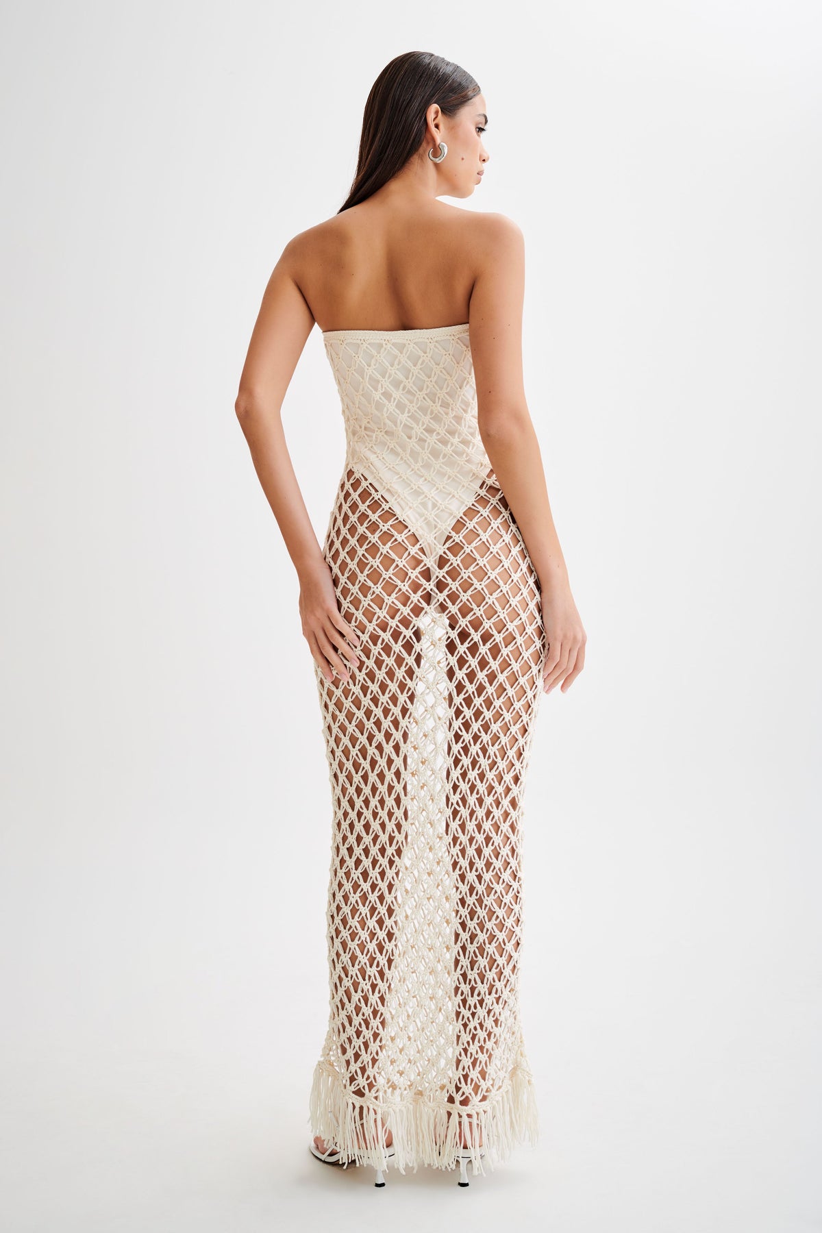 Prudence Knit Midi Dress - Buttercream #3
