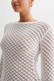 Galilea Knit Mini Dress - Ivory