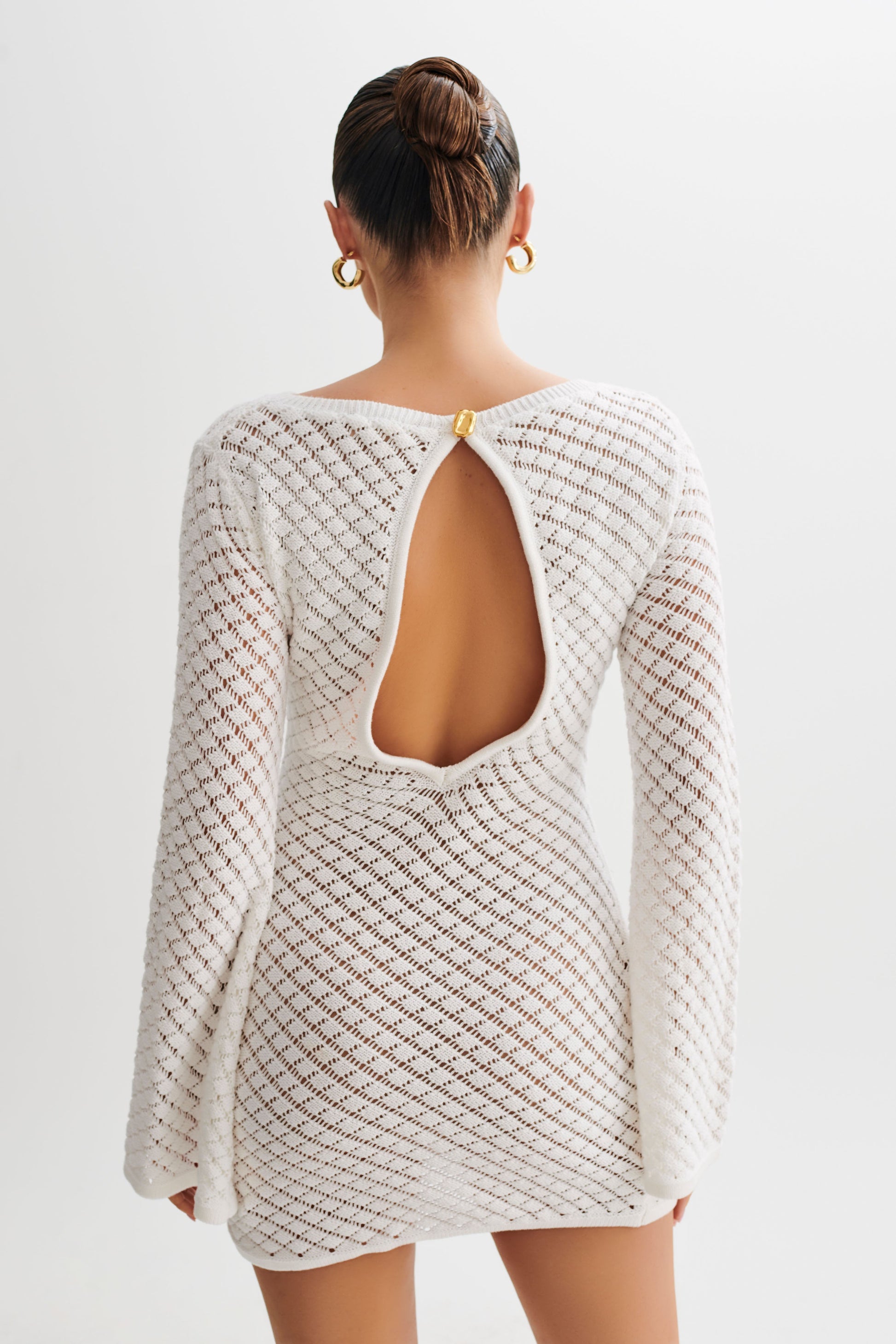 Galilea Knit Mini Dress - Ivory #9