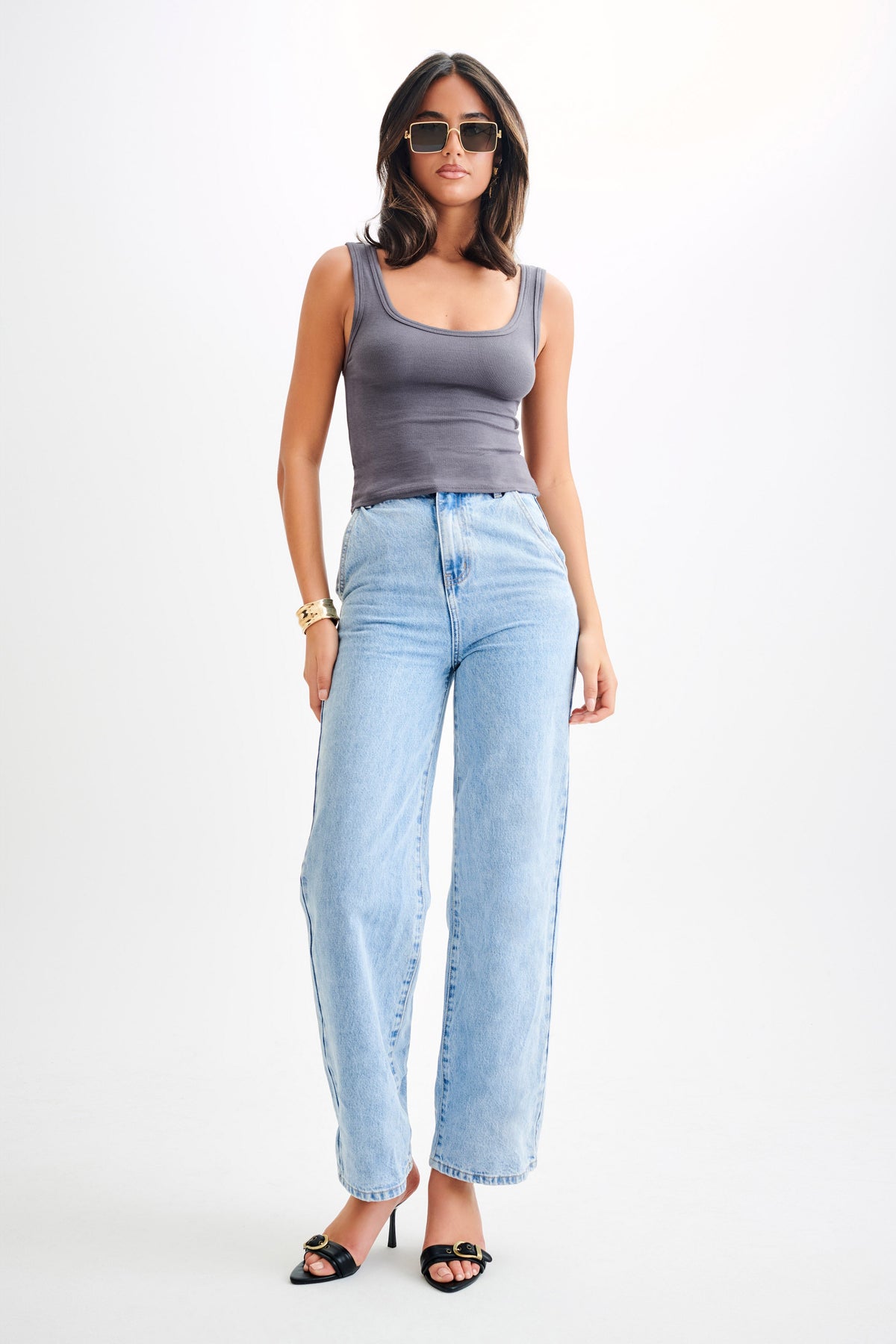 Chandler Modal Tank Top - Charcoal #4