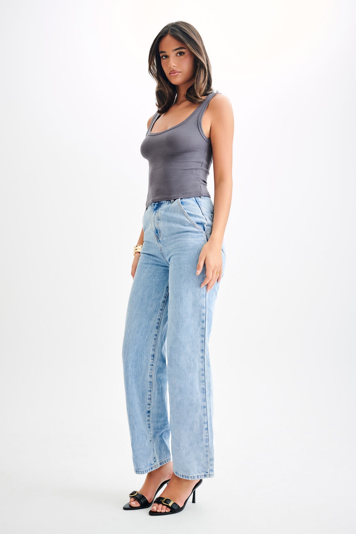 Chandler Modal Tank Top - Charcoal #6