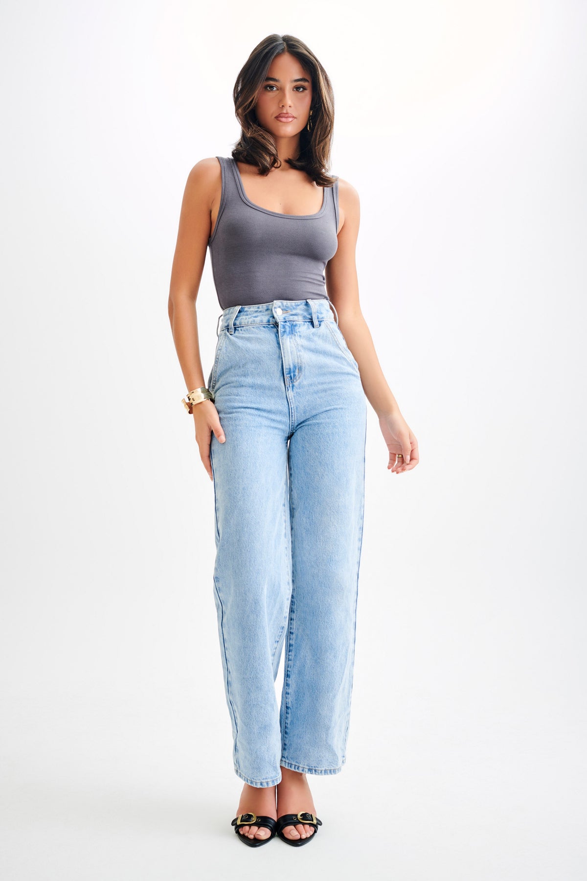 Chandler Modal Tank Top - Charcoal #7