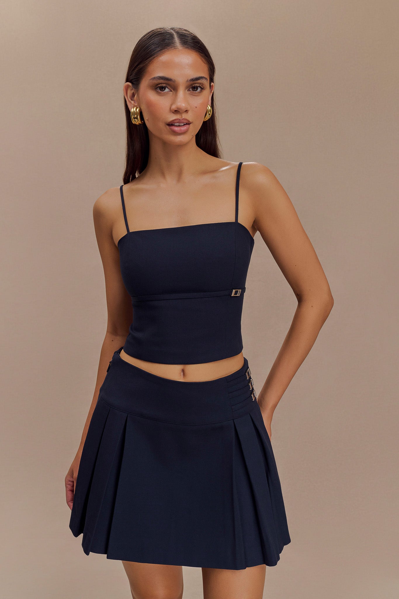 Bellamy Cinched Blazer - Dark Navy