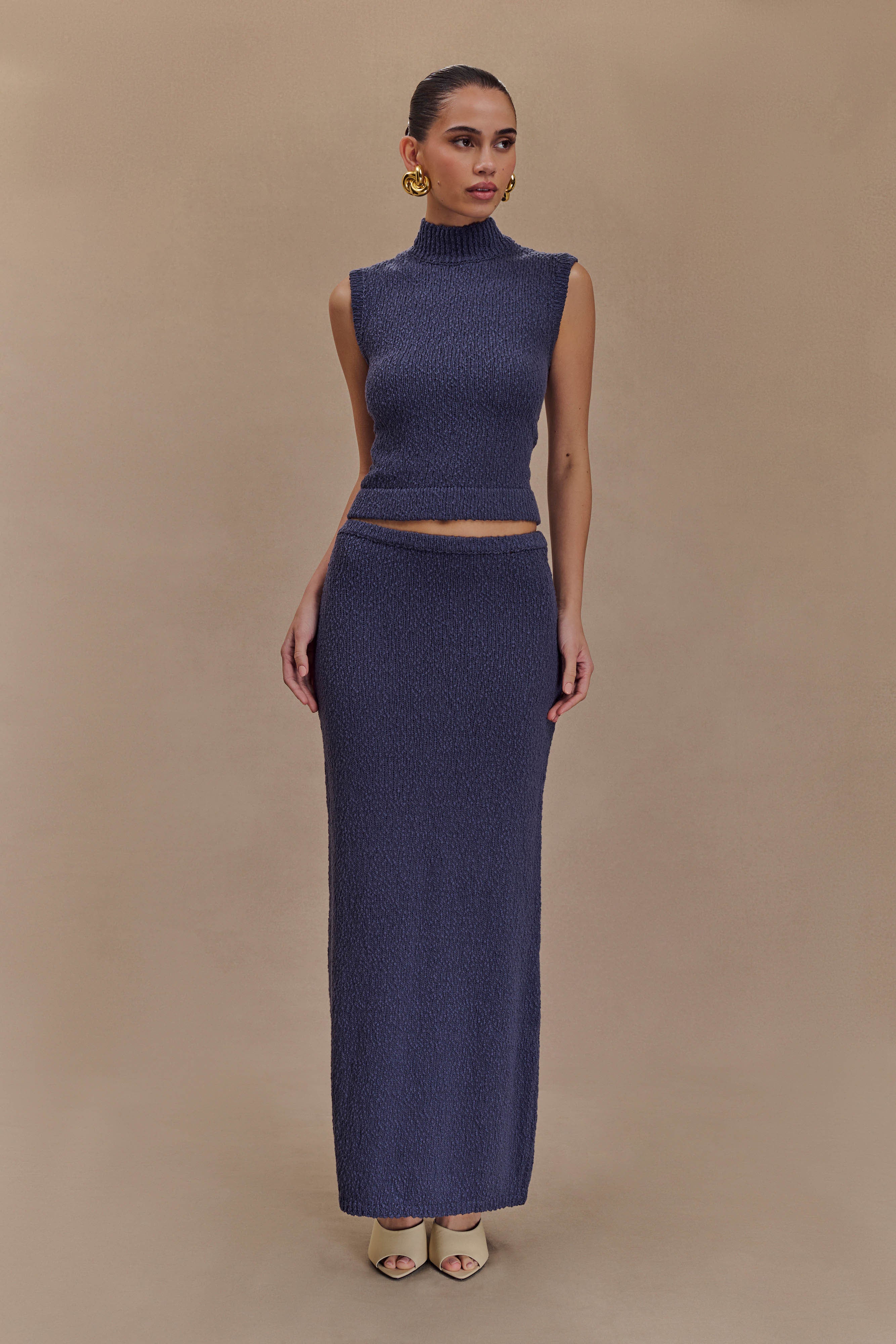 meer. SQUARE SLEEVELESS KNIT TOP メーア meer. SQUARE SLEEVELESS KNIT TOP メーア meer. SQUARE