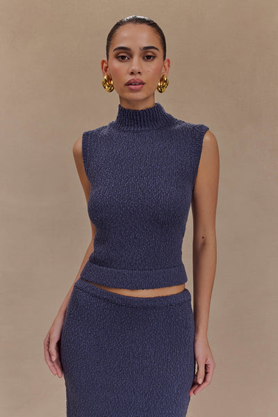 meer. SQUARE SLEEVELESS KNIT TOP メーア meer. SQUARE SLEEVELESS KNIT TOP メーア meer. SQUARE