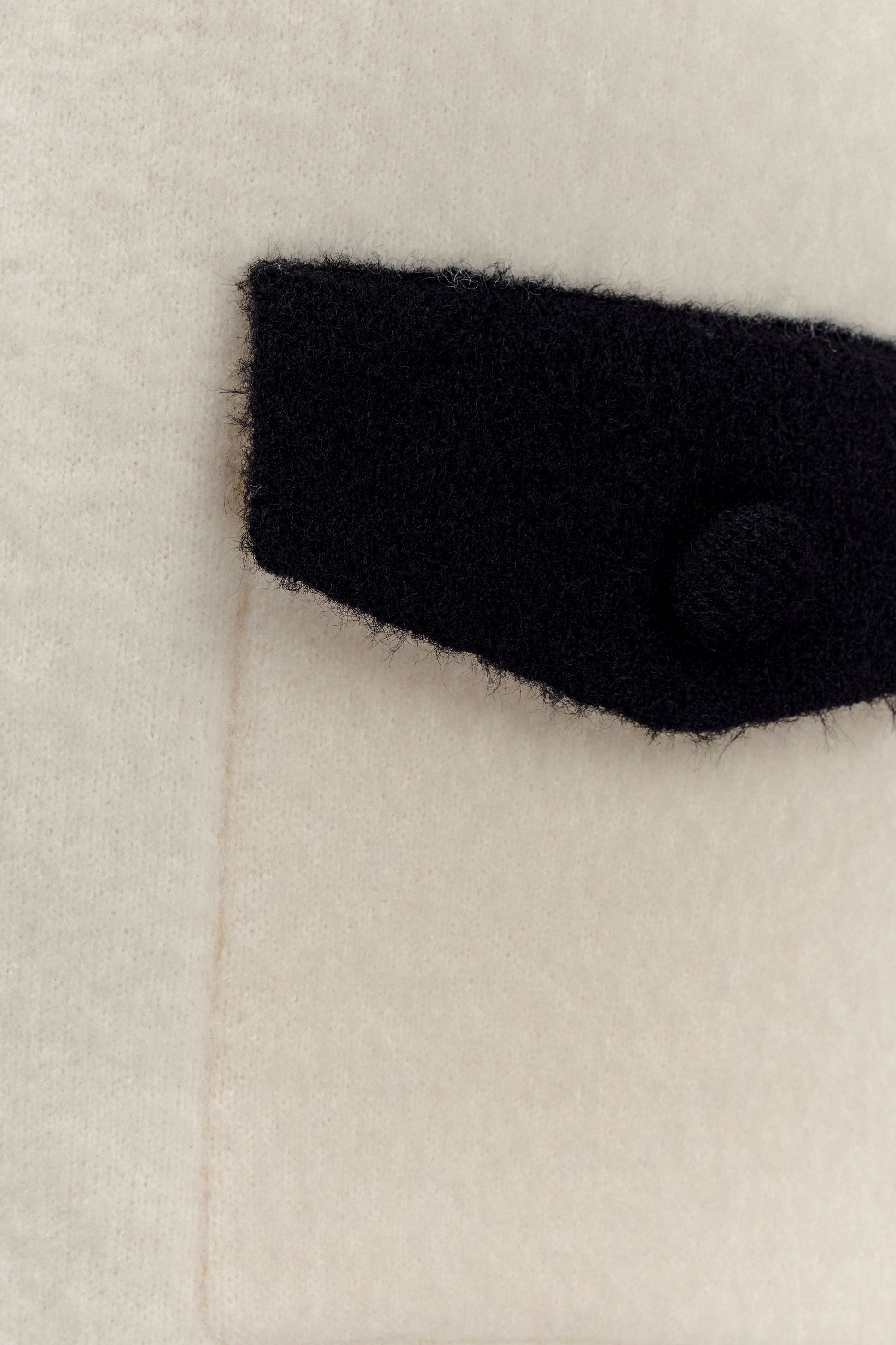 Evangeline Oversized Knit Cardigan - Black/White #11