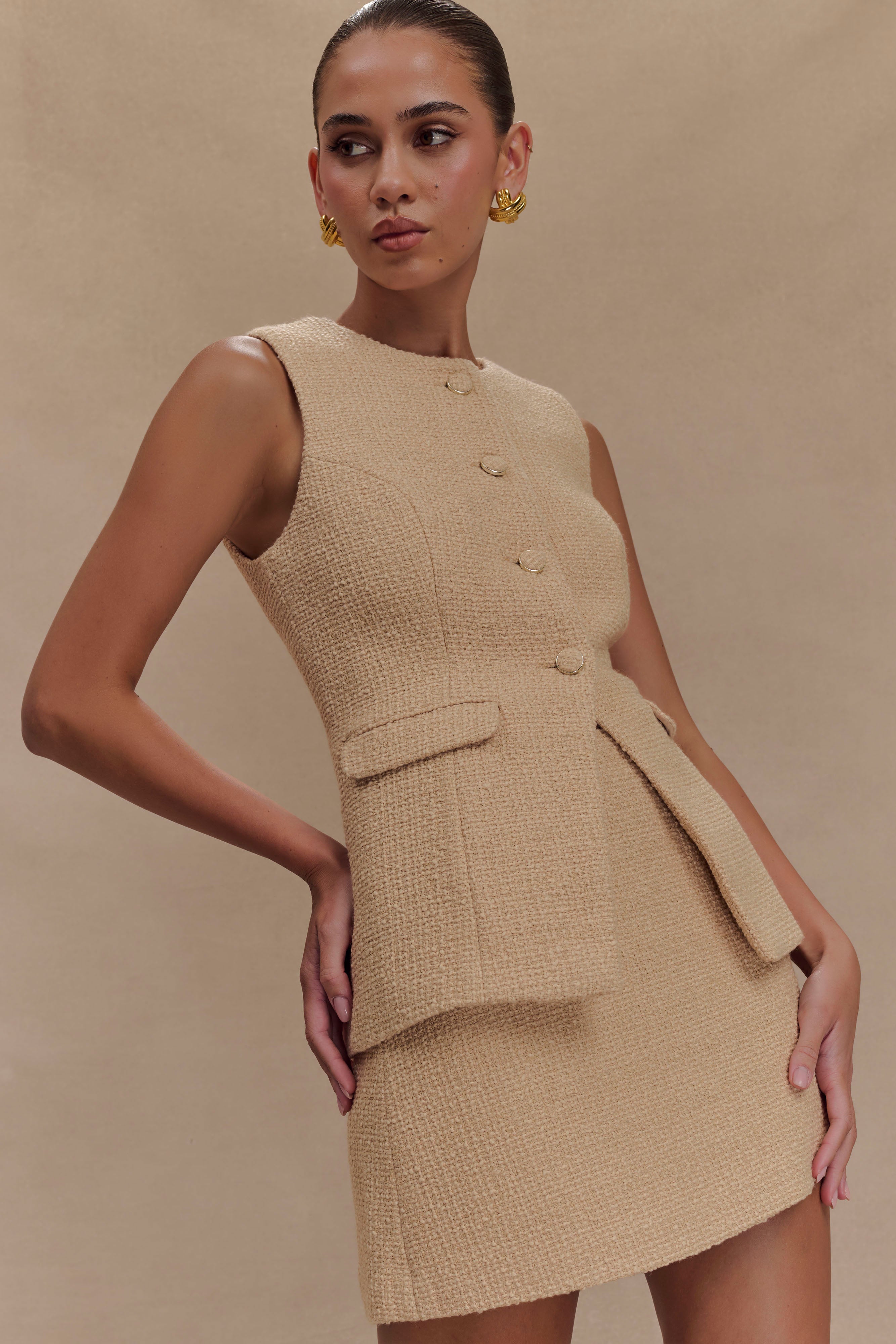 Boucle Mini Skirt main image 1