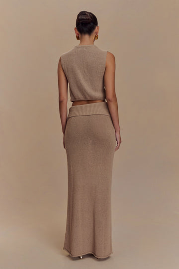 Overlay Knit Top - Natural