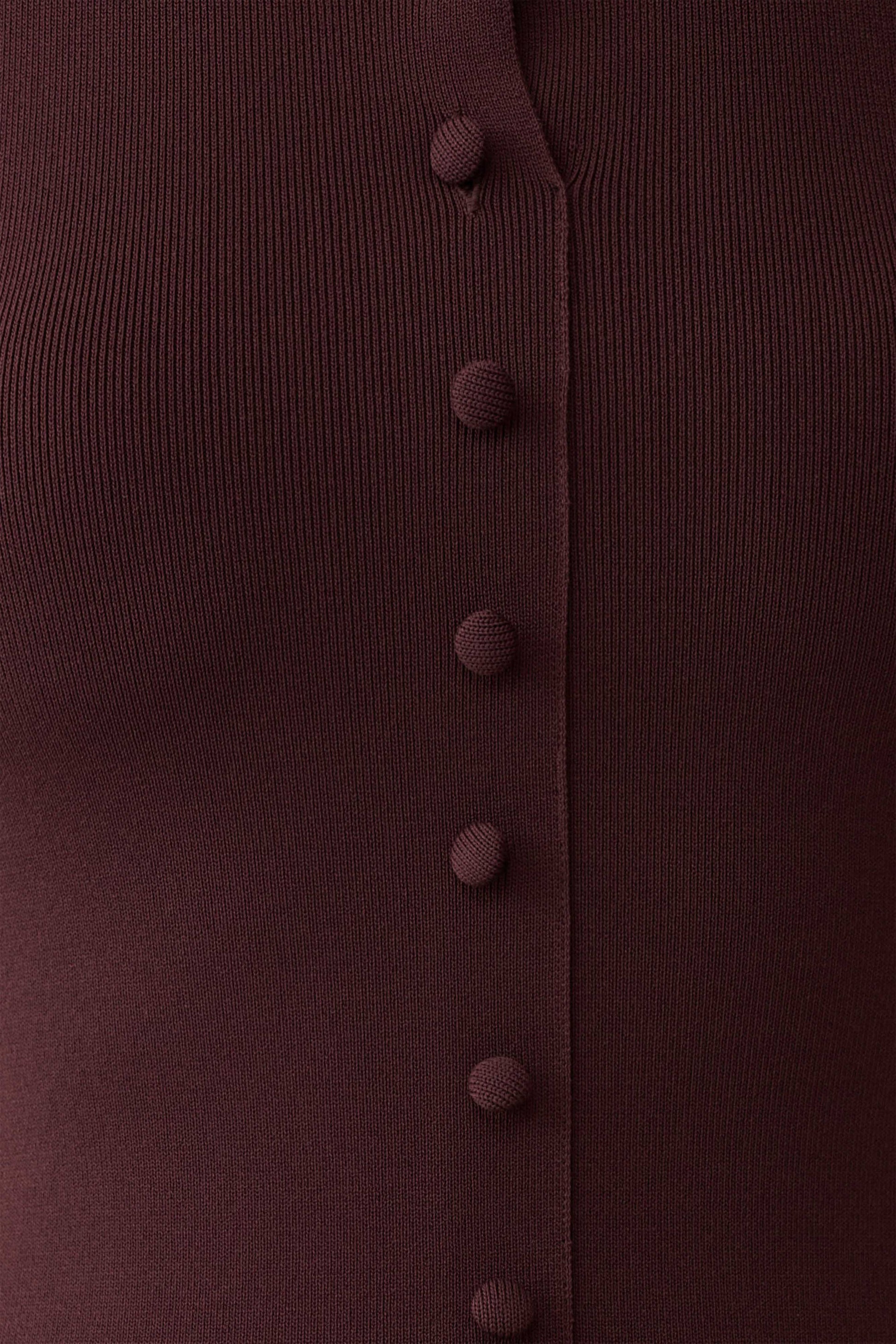 Rebena Pleated Midi Dress - Chocolate #4