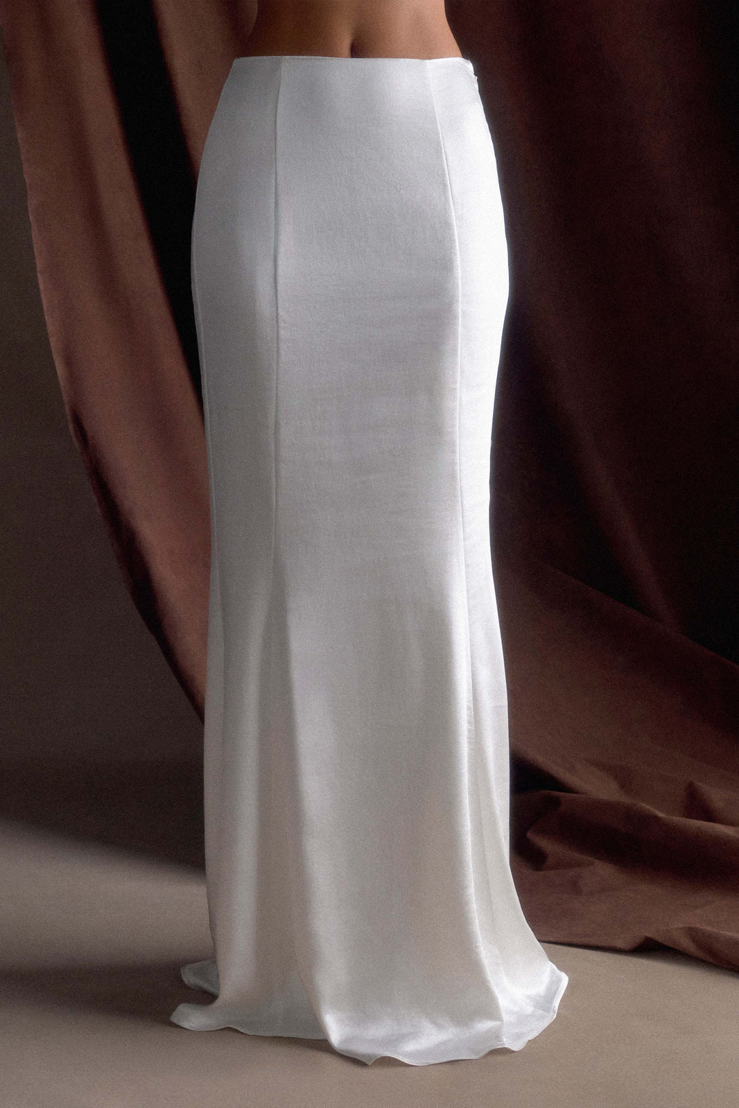 Mesh And Satin Fabric Skirt main image 0