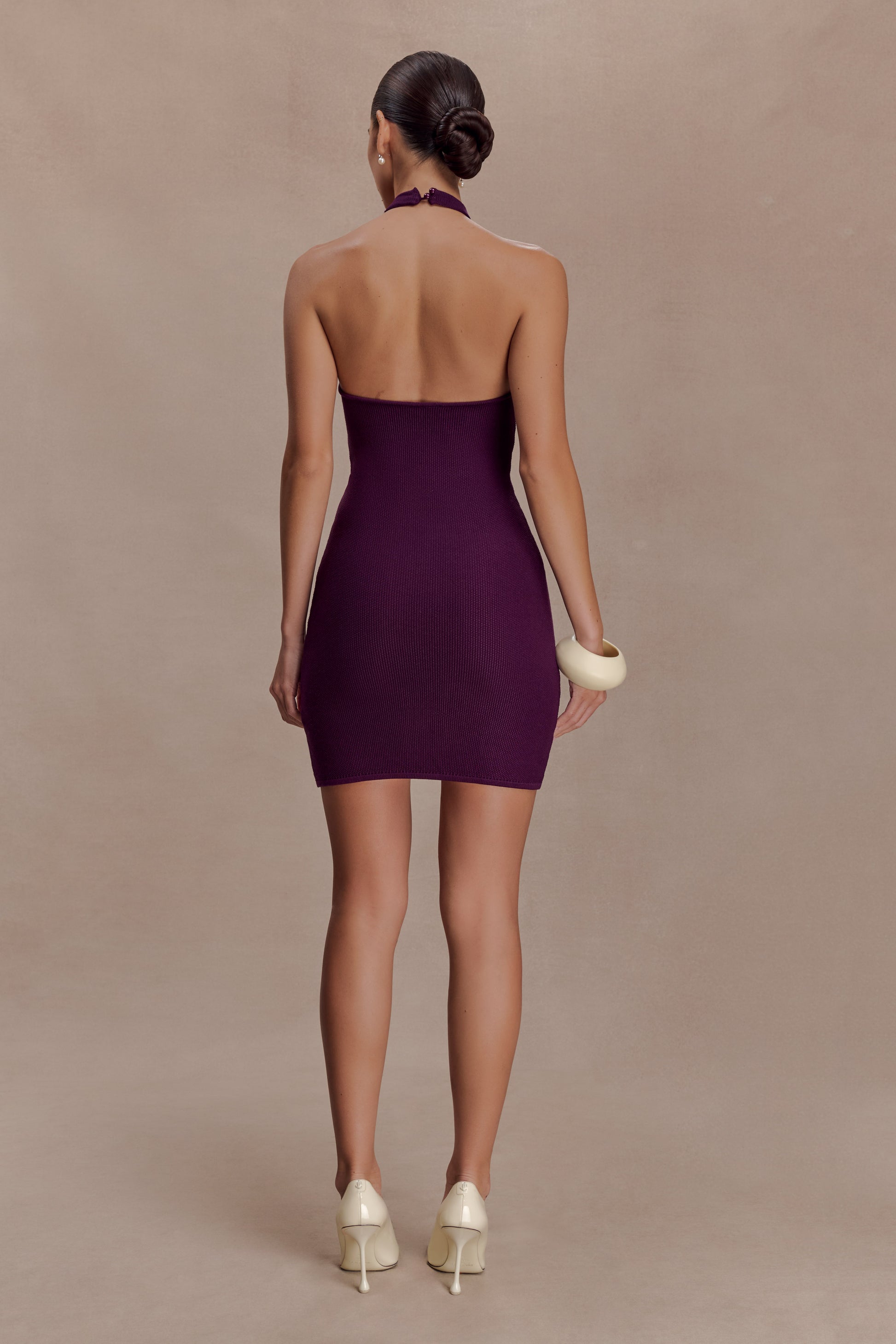 Jacky Tulip Mini Dress - Plum #2