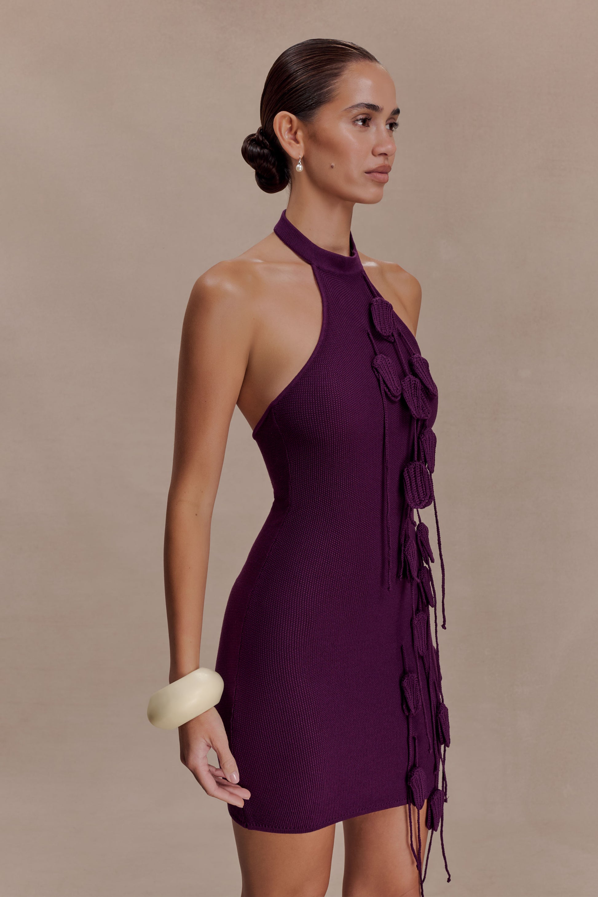 Jacky Tulip Mini Dress - Plum #5