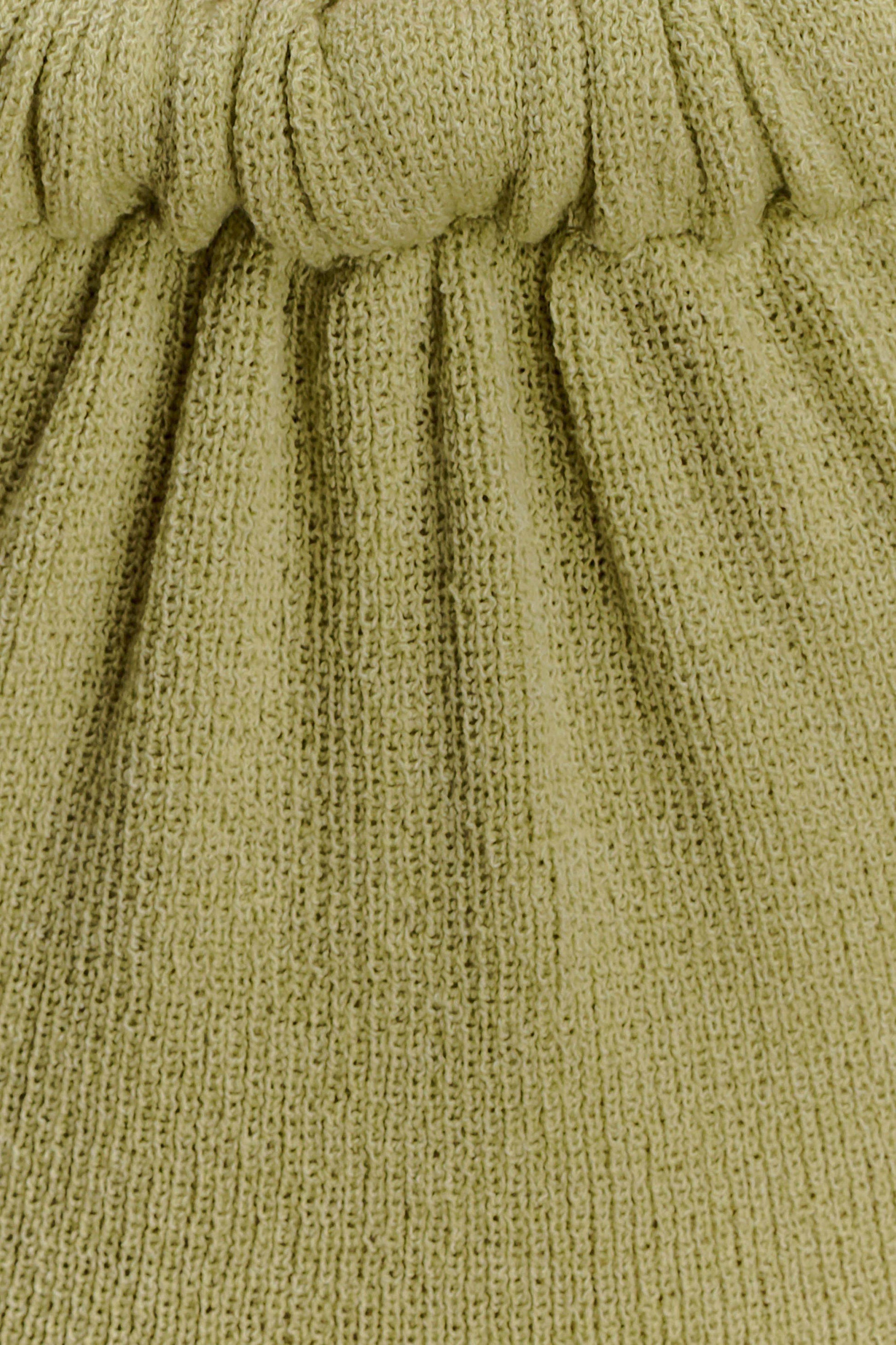 Theresea Halter Knit Maxi Dress - Light Olive #5