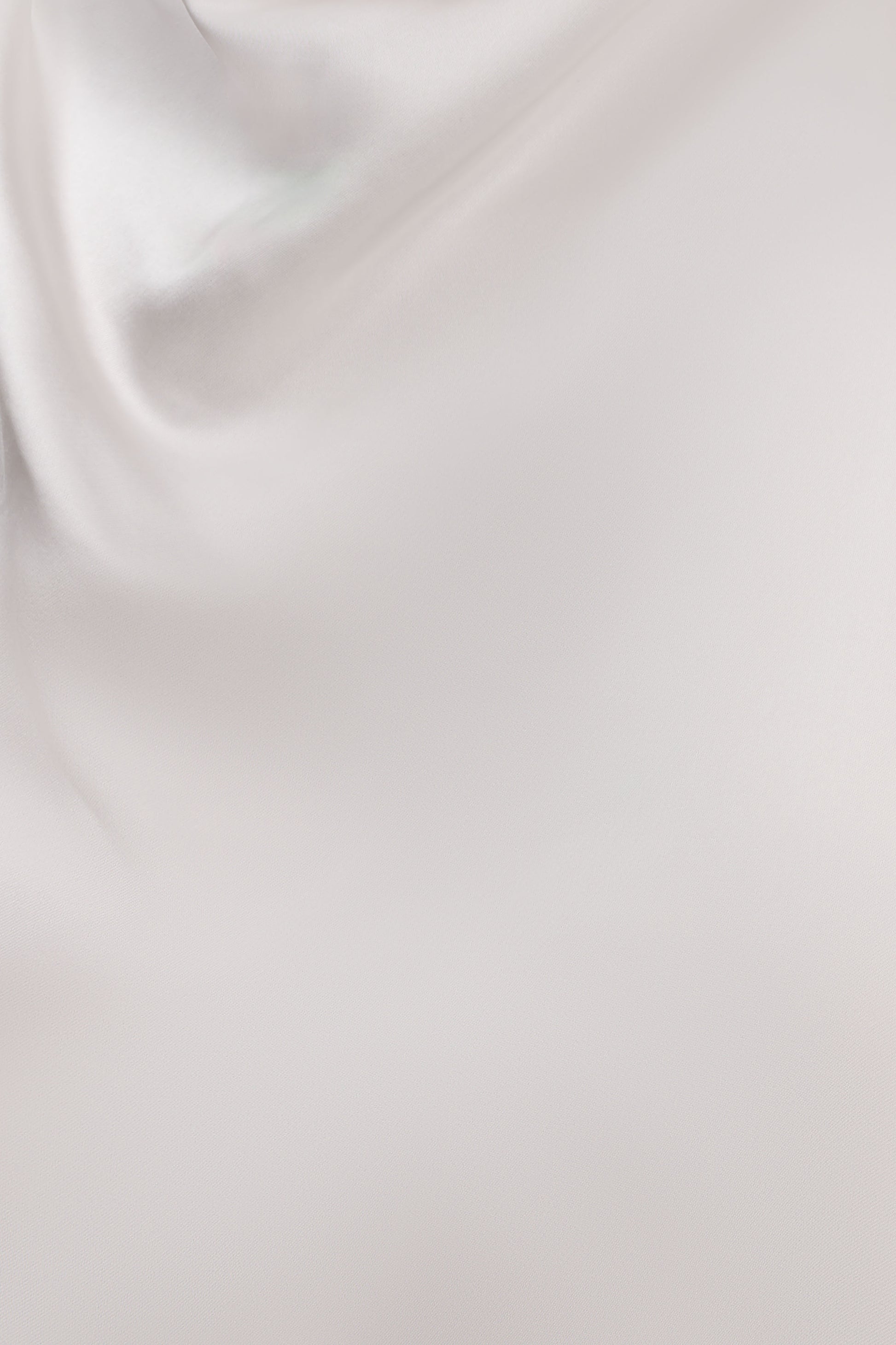 Sydney Asymmetrical Satin Halter Top - Ivory #5