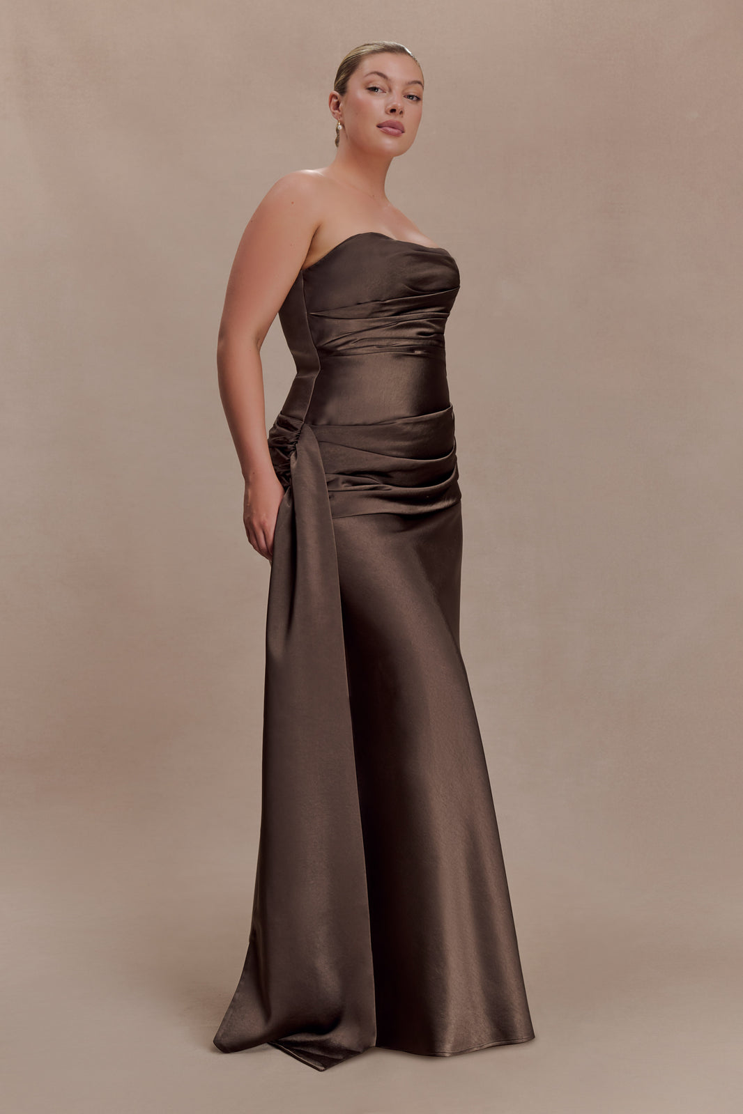 mini dress flared BLAIRE FAUX LEATHER – AKIRA HEMANT AND NANDITA Size:Custom Size Free graduation dresses