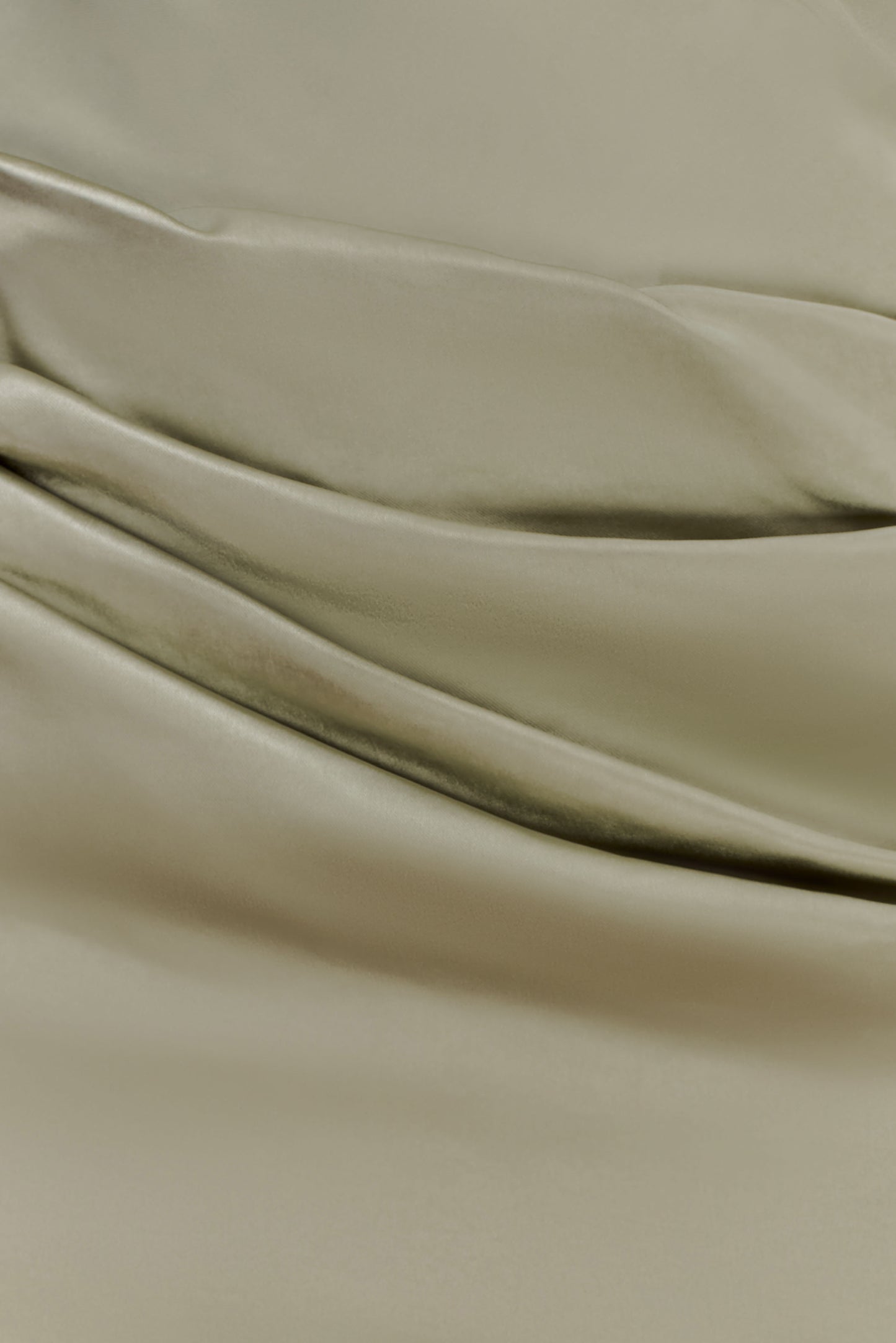 Dalia Off Shoulder Satin Maxi Dress - Sage